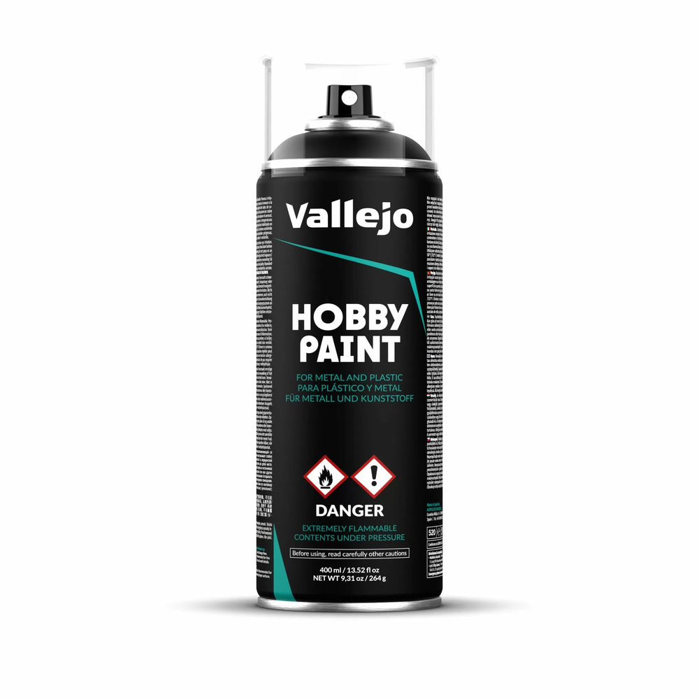 Vallejo Aerosol Spray Primer - Black 400ml