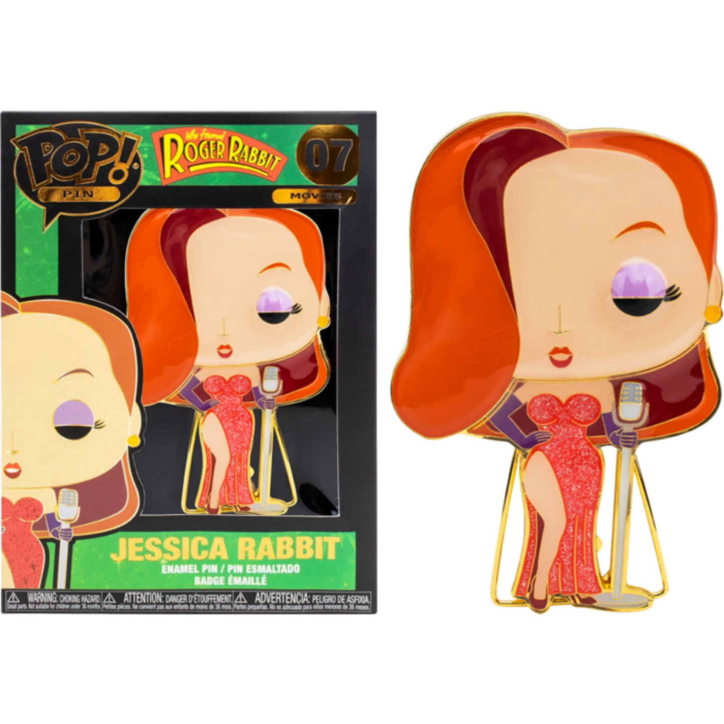 Who Framed Roger Rabbit - Jessica Rabbit 4" Pop! Enamel Pin