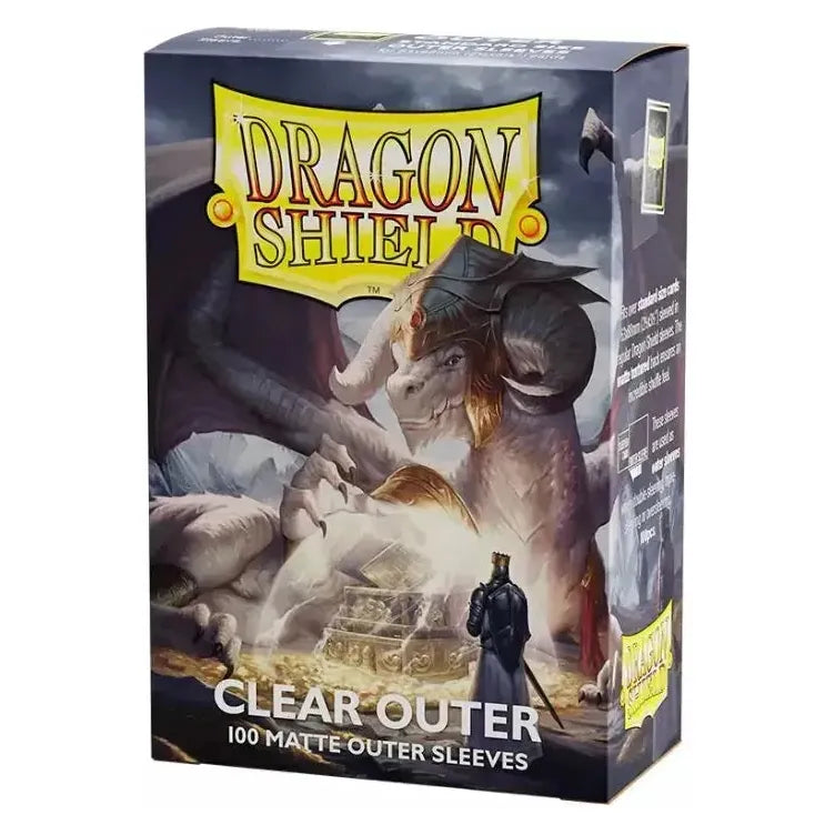 Dragon Shield: Outer Sleeves – Matte – Clear-Dragon Shield-ProHobbies
