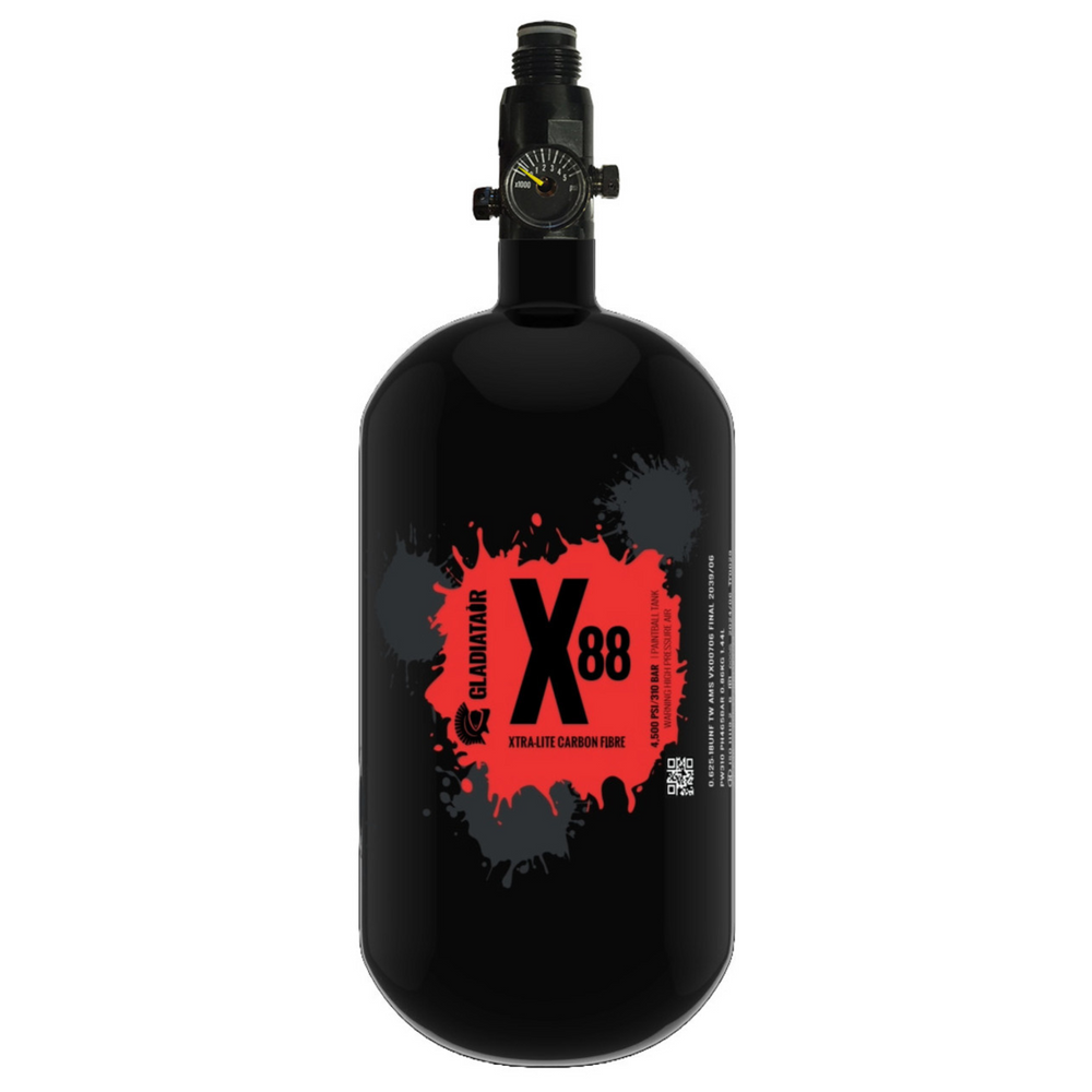 GladiatAir Xtra-Lite Carbon Fibre Air Tank X88 + GladiatAir Regulator
