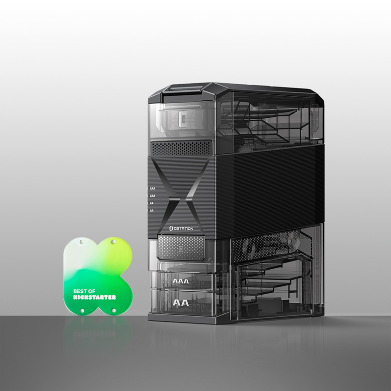 Ostation 2 Series 3-in-1 Smart Battery Hub for AA & AAA Rechargeable Ni-MH & Li-ion Batteries