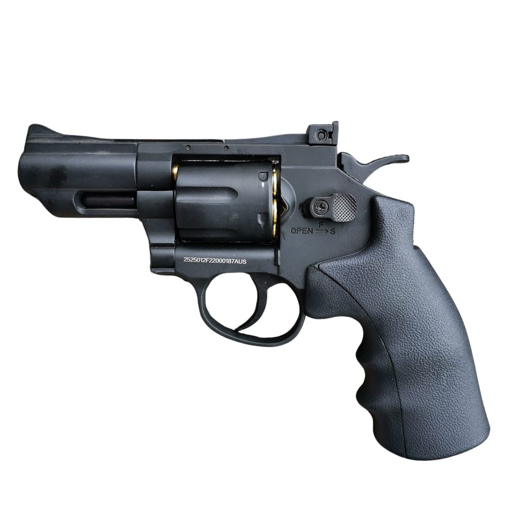 ZP-5 Snub Nose .357 Revolver Gel Blaster Metal C02 Powered (Black)