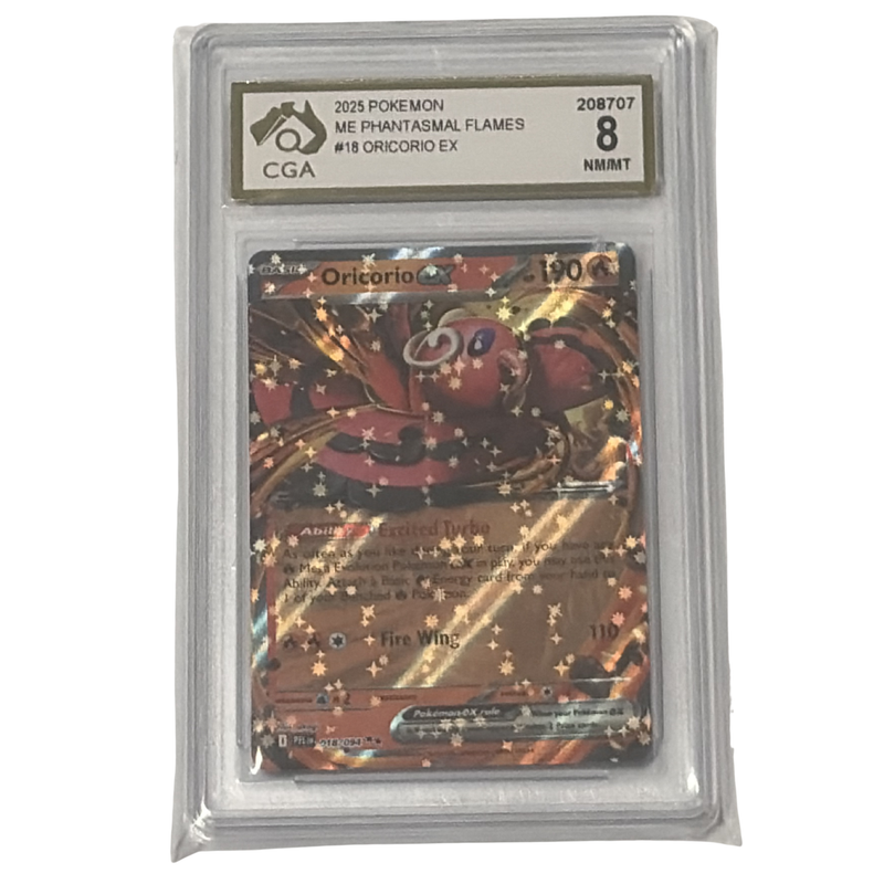 CGA Graded Pokemon Mega Evolutions: Phantasmal Flames - #18 Oricorio EX