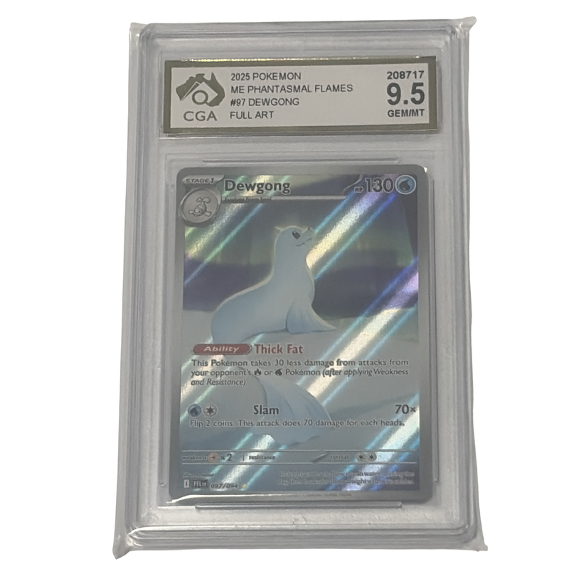 CGA Graded Pokemon Mega Evolutions: Phantasmal Flames - #97 Dewgong - Full Art