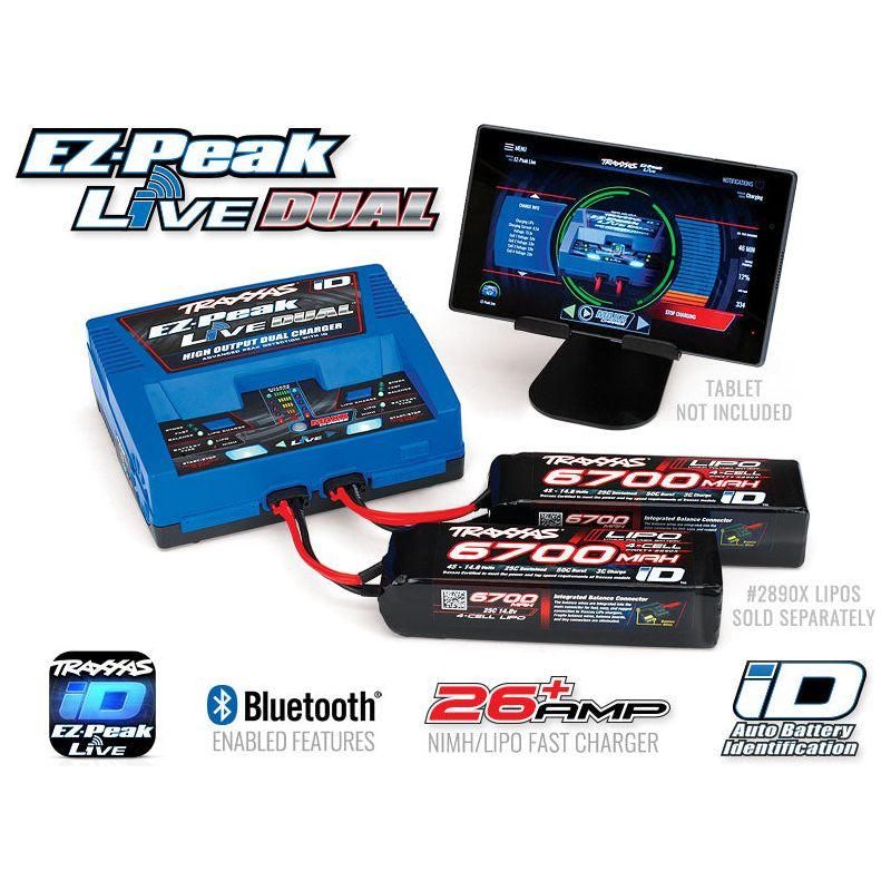 Traxxas EZ Peak Live Dual Charger with iD