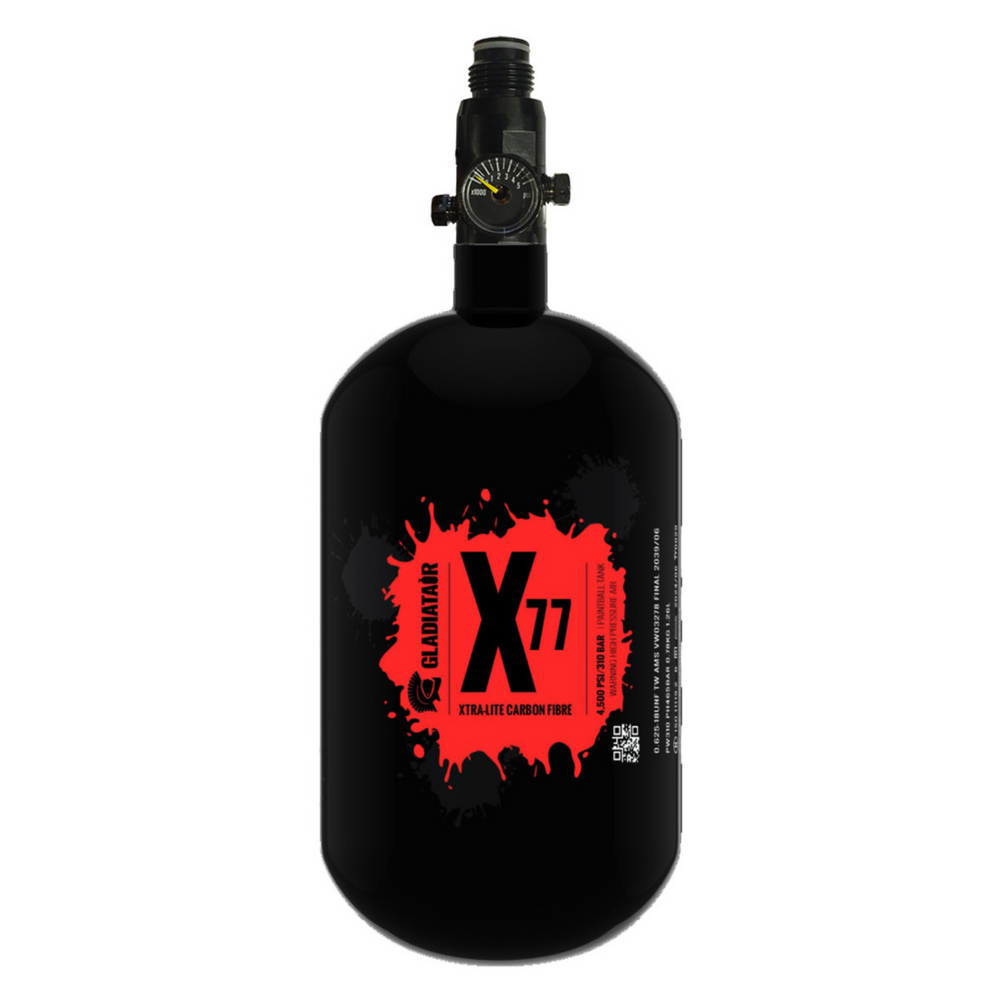 GladiatAir Xtra-Lite Carbon Fibre Air Tank X77 + GladiatAir Regulator