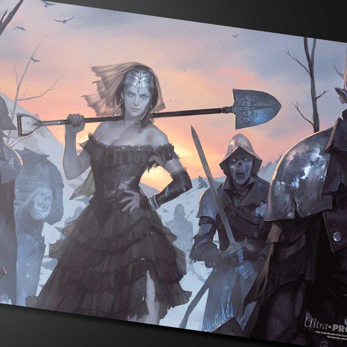 Ultra Pro: UP38652 Innistrad Remastered Playmat Rare Black for Magic: The Gathering-Playmat-Magic The Gathering-ProHobbies