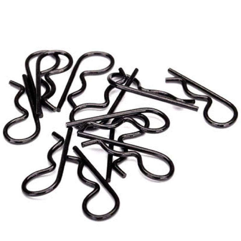 TRAXXAS BODY CLIPS HEAVY DUTY BLK (12)