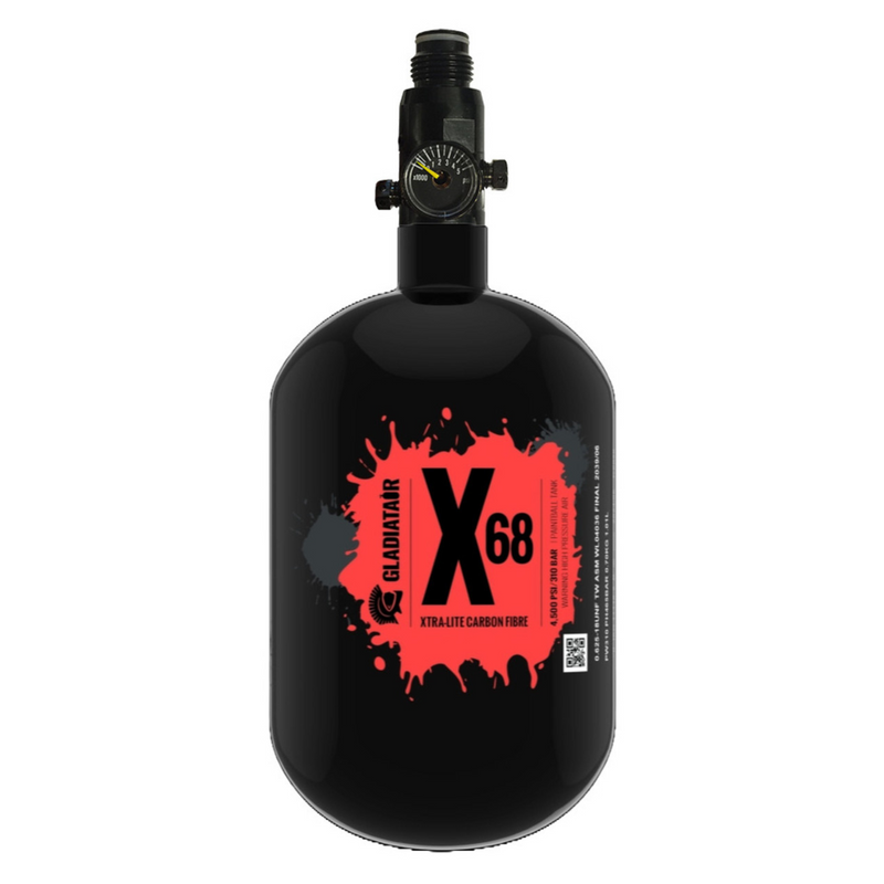GladiatAir Xtra-Lite Carbon Fibre Air Tank X68 + GladiatAir Regulator