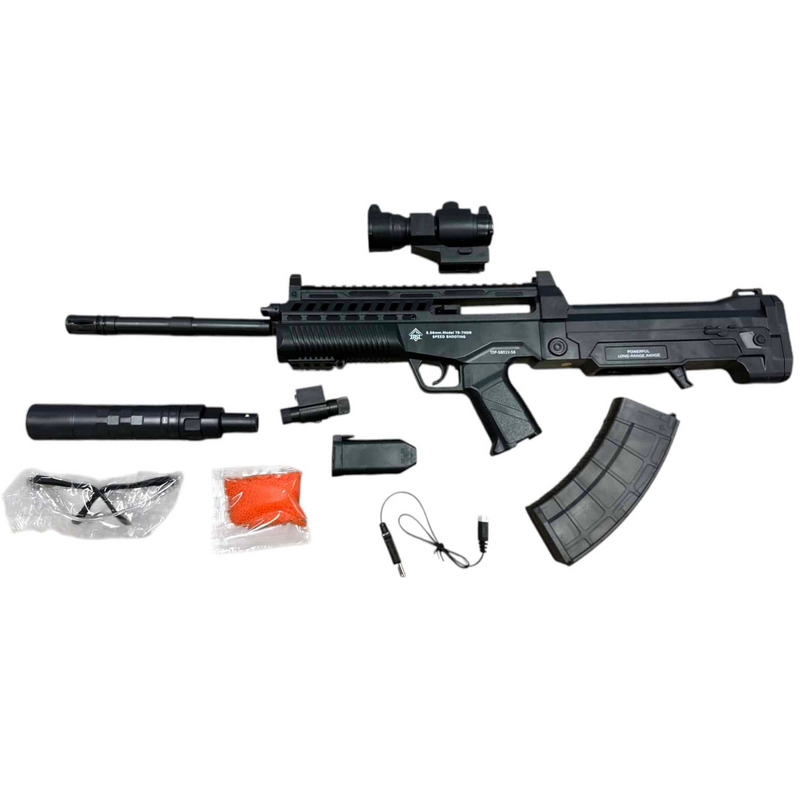 LeHui QBZ97 Gel Blaster With Tactical Laser & Tracer unit
