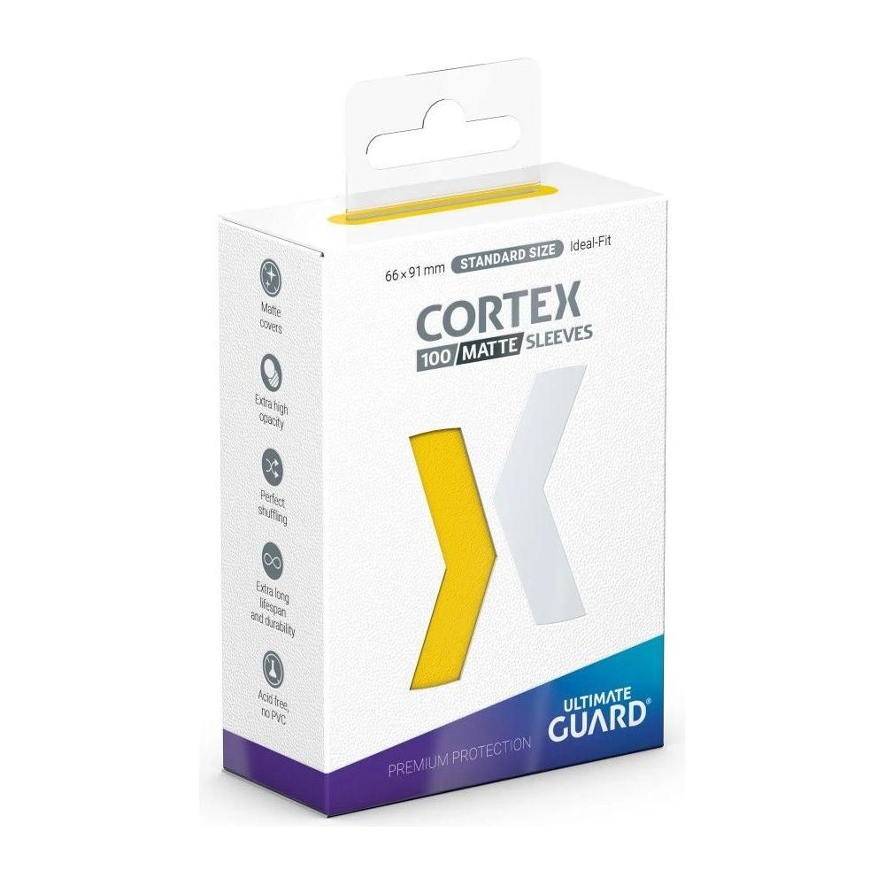 Ultimate Guard: Sleeves – Cortex Matte – Yellow-LetsPlayGames-ProHobbies