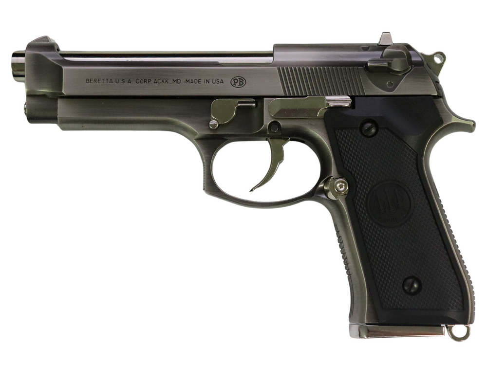 AQK Beretta 92 Manual Gel Blaster Pistol- Silver Manba