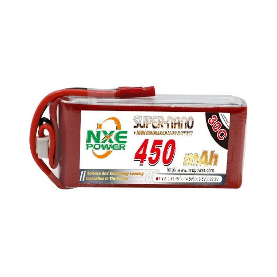 NXE 7.4v 450mah 30c Soft case w/JST plug-Battery-nVision-ProHobbies