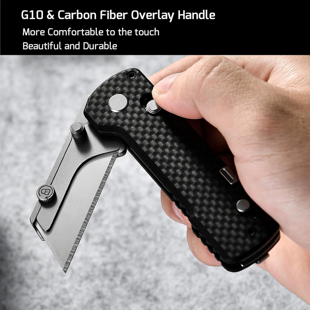 
                  
                    Olight U1 Pro Folding Utility Knife with Carbon Fiber Handle and Screwdriver
                  
                