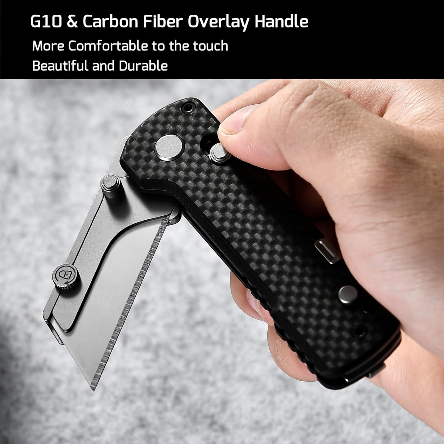 
                  
                    Olight U1 Pro Folding Utility Knife with Carbon Fiber Handle and Screwdriver
                  
                