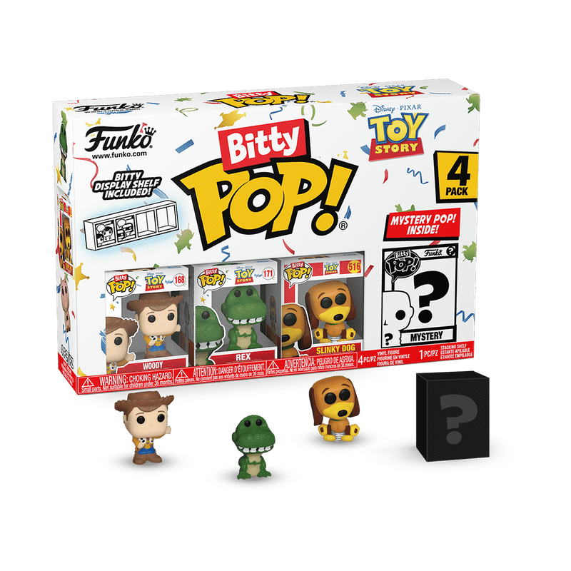 Funko Bitty Pop! Disney Pixar Toy Story Woody 4-Pack Mini Vinyl Figures