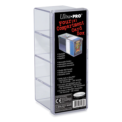 Ultra Pro 4 Compartment Card Box