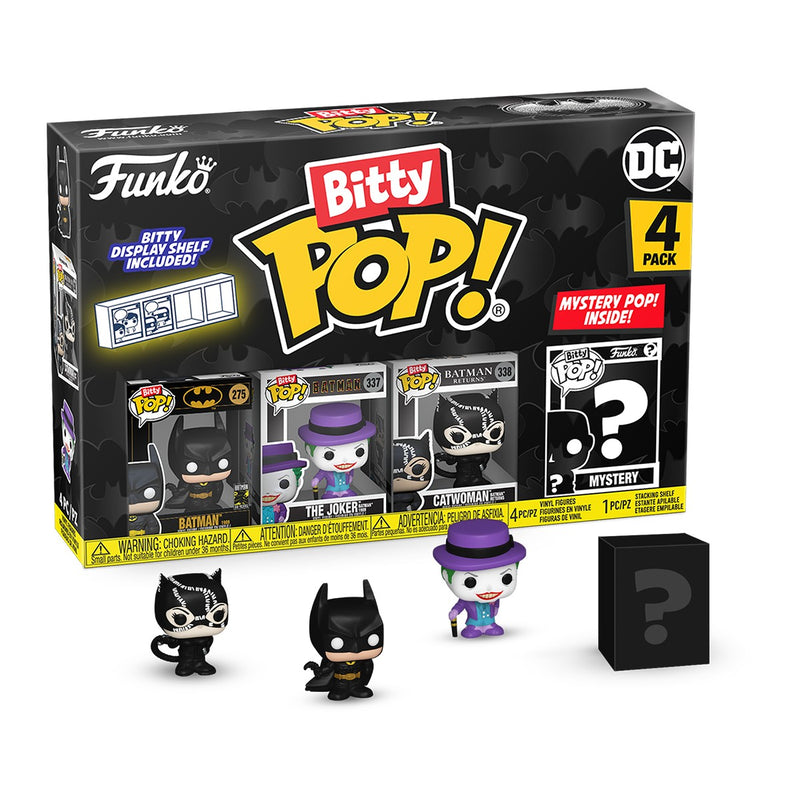 Batman - Batman, The Joker, Catwoman & Mystery Series 01 Bitty Pop! Vinyl Figure 4-Pack