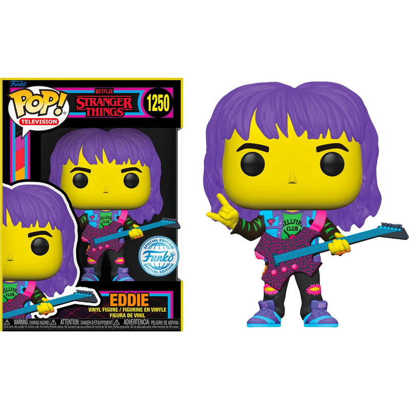 Stranger Things 4 - Eddie with Guitar Blacklight Pop! Vinyl Figure