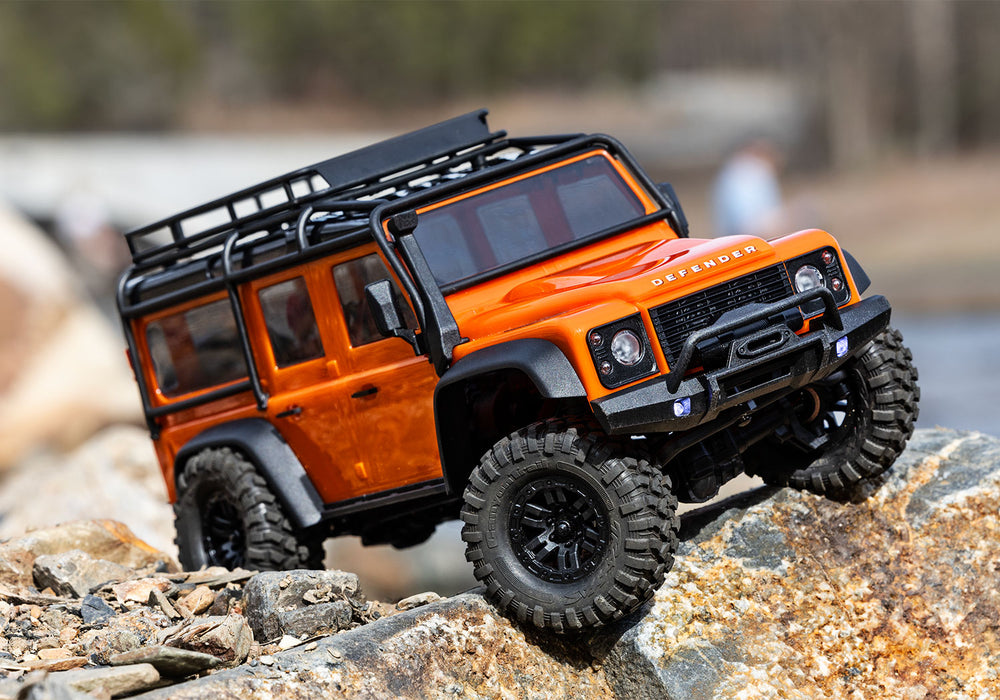 
                  
                    Traxxas TRX4M 1/18 Land Rover Defender 4x4 RC Trail Crawler (Orange)
                  
                