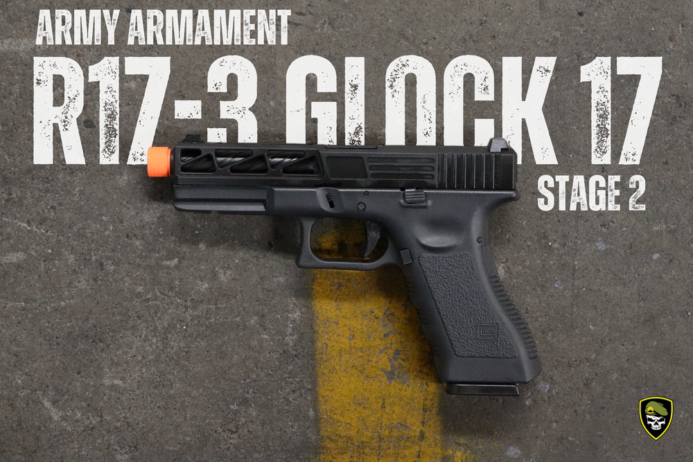 
                  
                    Army Armament R17-3 Stage 2 G Pistol 17 GBB CUSTOM SLIDE Gel Blaster
                  
                