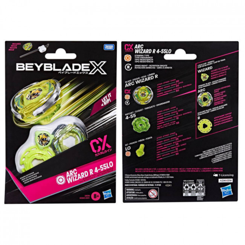 Beyblade X Arc Wizard R 4-55LO CX Starter Pack