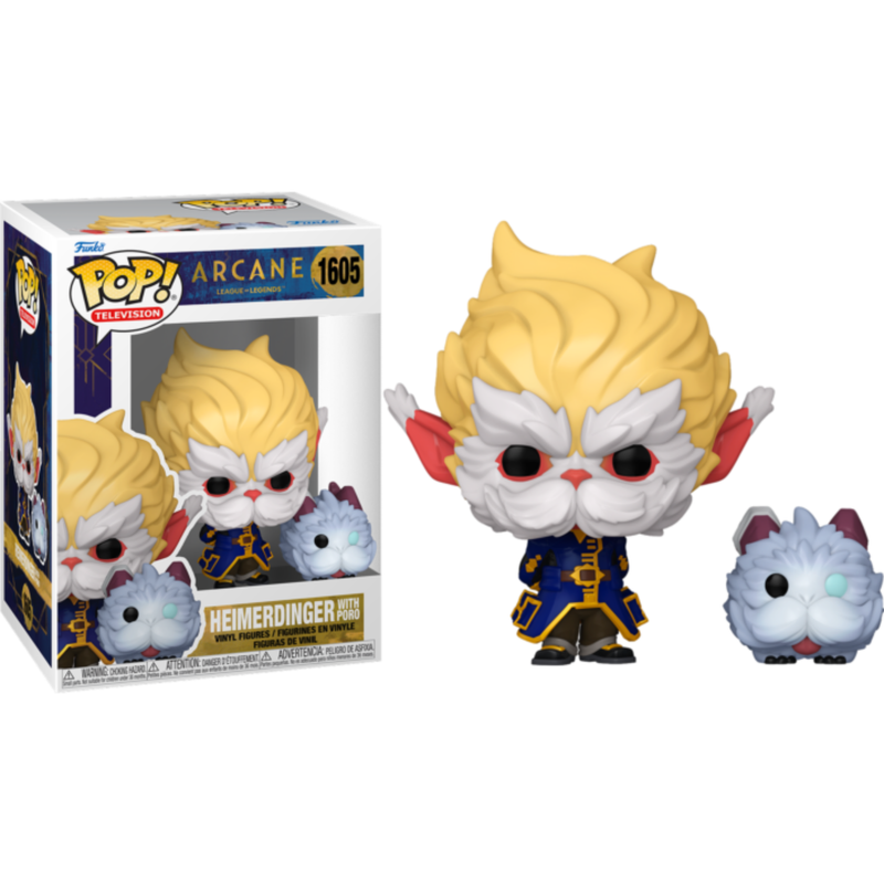 Arcane: League of Legends - Heimerdinger with Poro Pop! Vinyl Figure