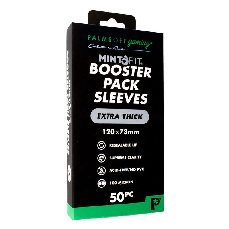 Palms Off Gaming - MintFit Booster Pack Sleeves - Extra Thick 50pc