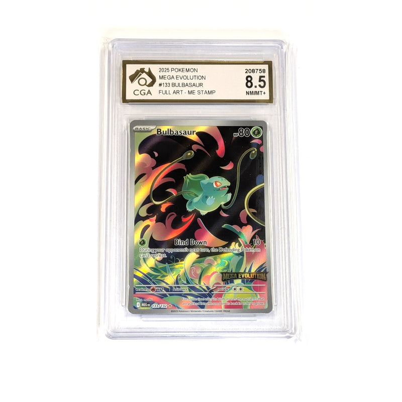CGA Graded Pokemon SV Era Set #133 Bulbasaur (Secret Rare)Full Art - Graded 8.5