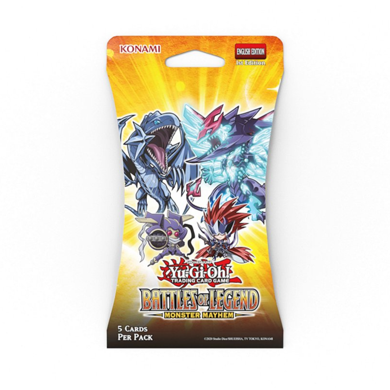 YuGiOh Battles of Legends: Monster Mayhem 5 x card Blister