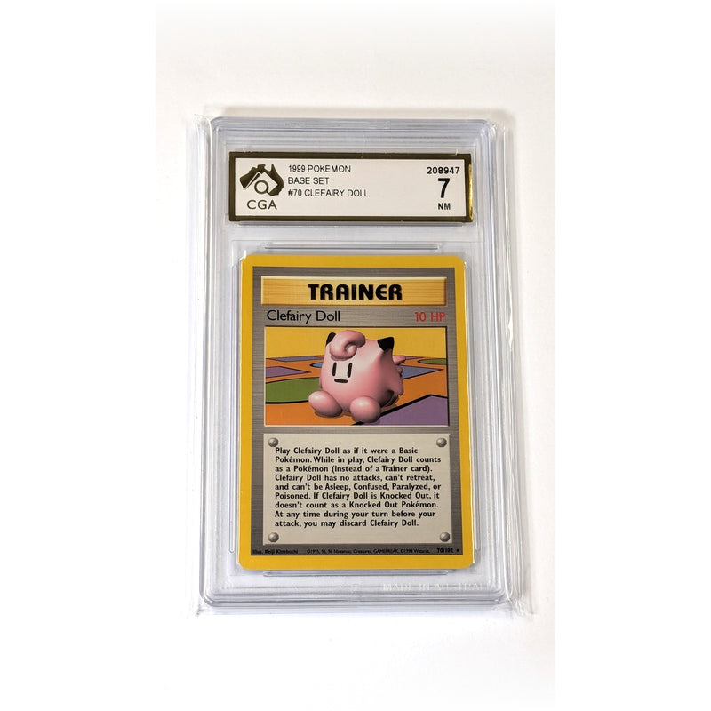 CGA Graded Pokemon Base Set (Unlimited) #70 Clefairy Doll - Graded 7