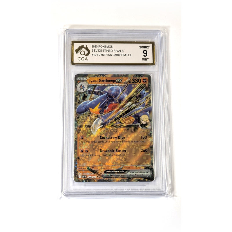 CGA Graded Pokemon S&V: Destined Rivals #104 Cynthia's Garchomp ex - Graded 9