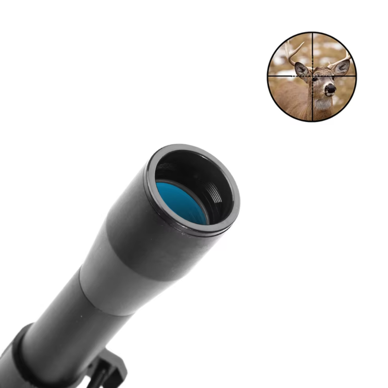 3–7×20 Long-Range Hunting Scope with Cross Reticle, 11mm Mounts Red Dot Sight
