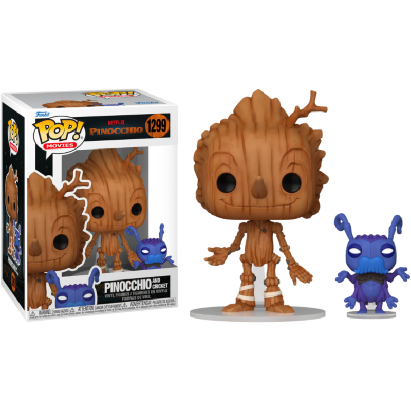 Guillermo del Toro's Pinocchio (2022) - Pinocchio and Cricket Pop! Vinyl Figure