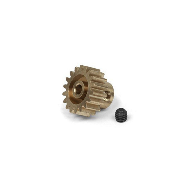 MAVERICK 18T BRASS PINION GEAR (0.8 M / 32DP 3.175 SHAFT)