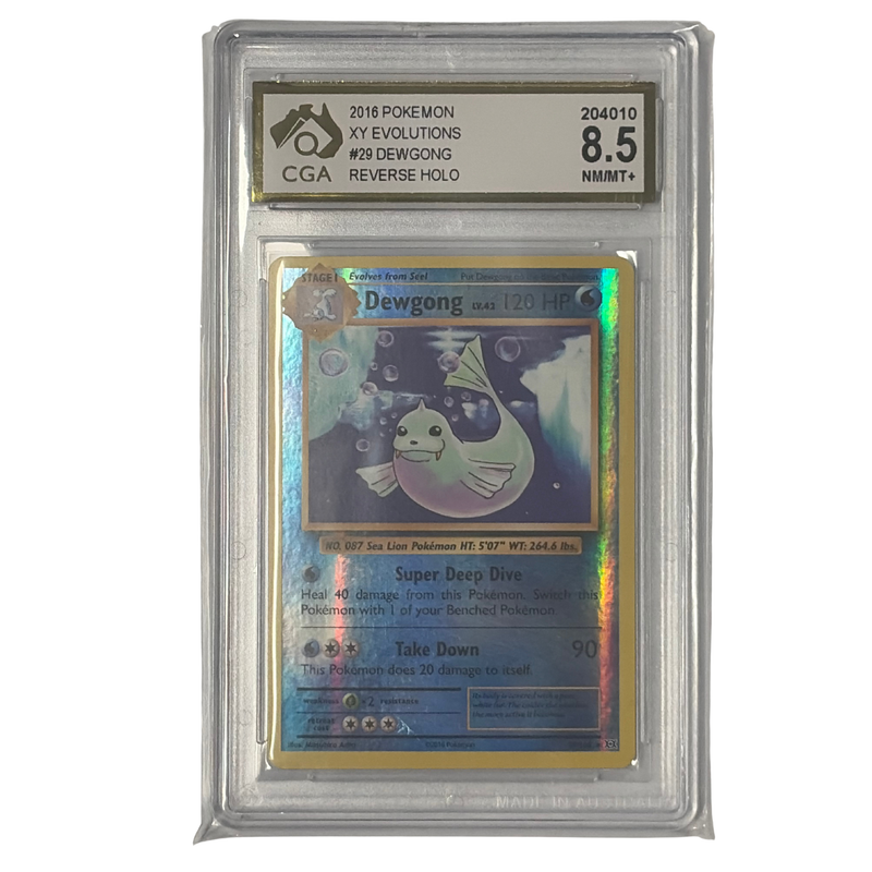 CGA Graded Pokemon XY Evolutions #29 Dewgong - Graded 8.5