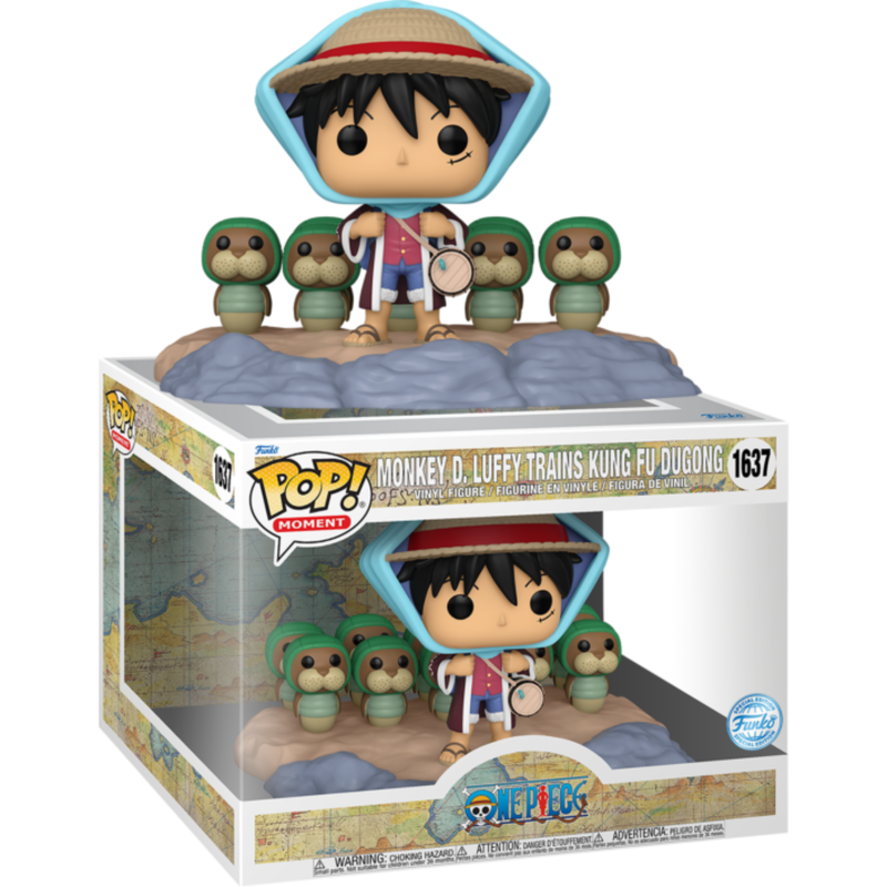 One Piece - Monkey D. Luffy Trains Kung Fu Dugong Pop! Moment Vinyl Figure