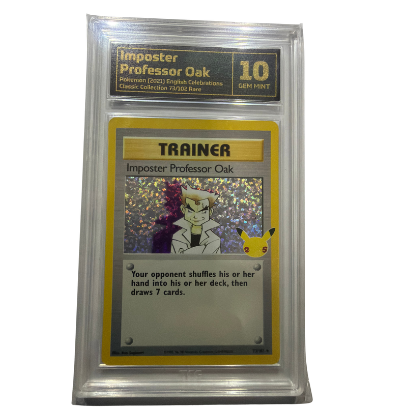 TCG Graded Pokemon Imposter Professor Oak