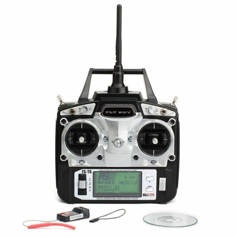 Flysky T6 2.4G Mode 2. 6 Channel Radio & Receiver system Quadcopter/Helicopter/Airplane