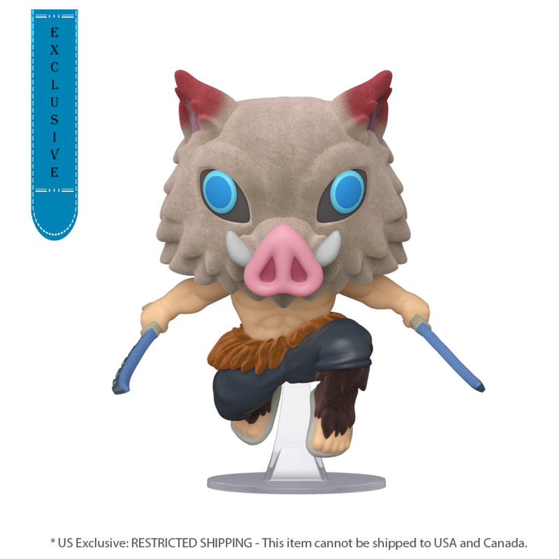 Demon Slayer - Inosuke US Exclusive Flocked Pop! Vinyl [RS]