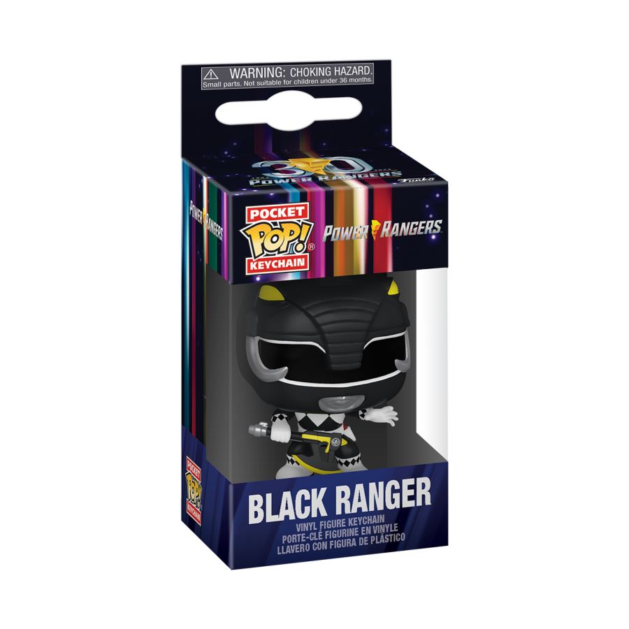 Power Rangers 30th - Black Ranger Pop! * Keychain