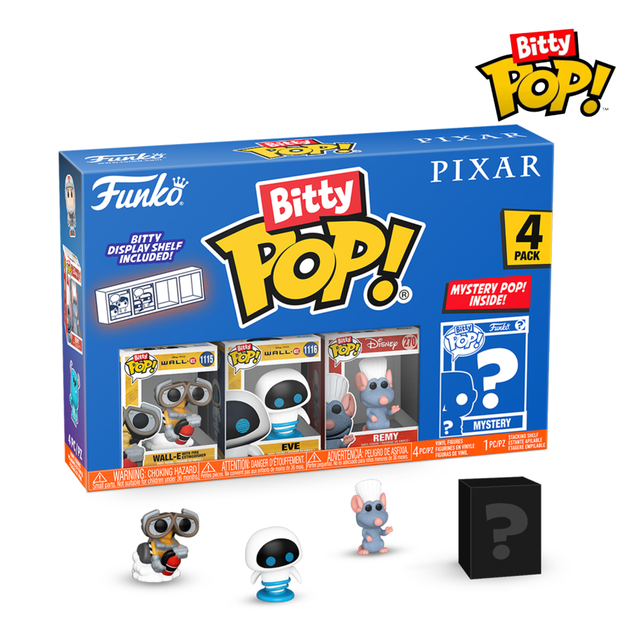 Pixar - WALL-E Bitty Pop! 4-Pack