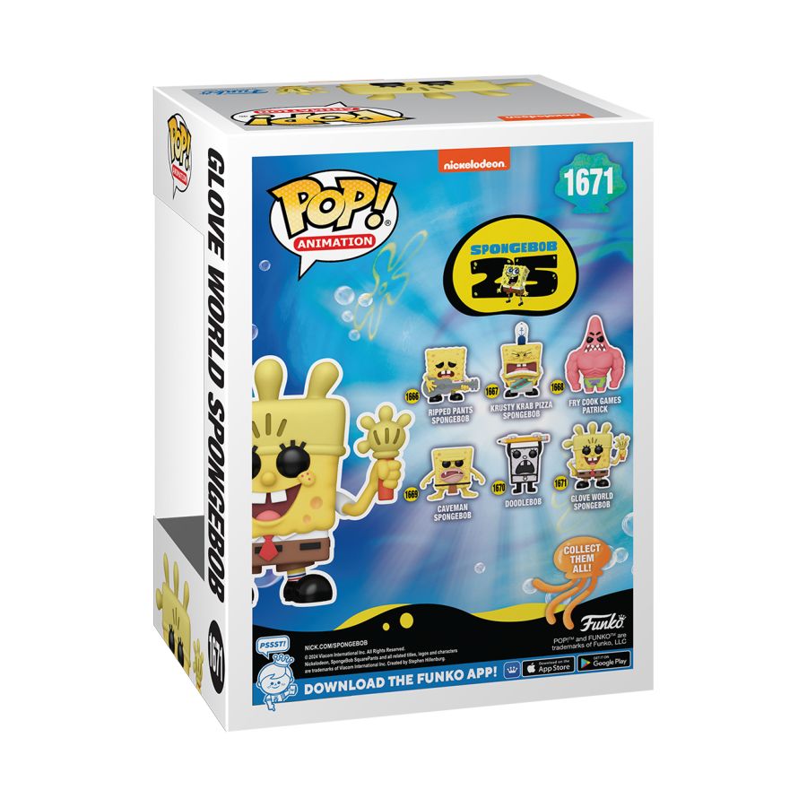 
                  
                    Spongebob: 25th Anniversary - Glove World Spongebob Pop! Vinyl
                  
                