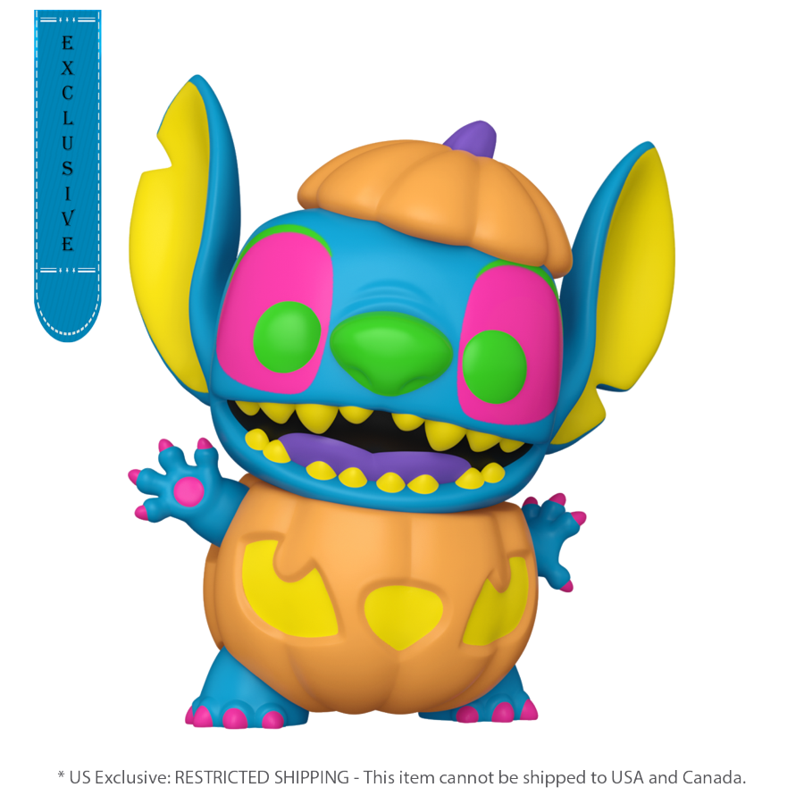 Lilo & Stitch - Pumpkin Stitch US Exclusive Blacklight Pop! Vinyl [RS]