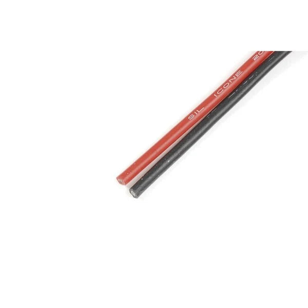 G-Force 1340-006 Superflex 0.6mm 196 Strands 1m Red and 1m Black-G-Force-ProHobbies