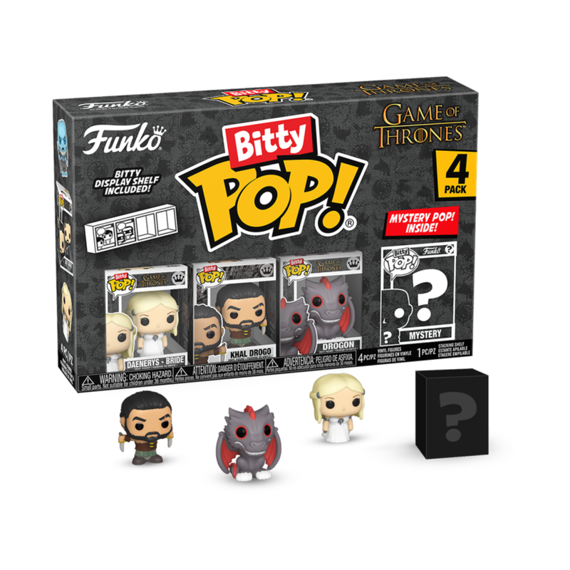 Game of Thrones - Daenerys, Khal Drogo, Drogon & Mystery Bitty Pop! Vinyl Figure 4-Pack