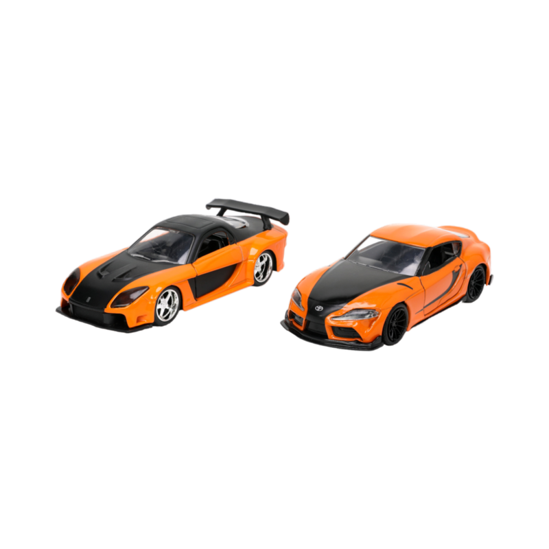 Fast & Furious - Han's Mazda RX-7 & Toyota GR Supra 1:32 Scale 2-Pack