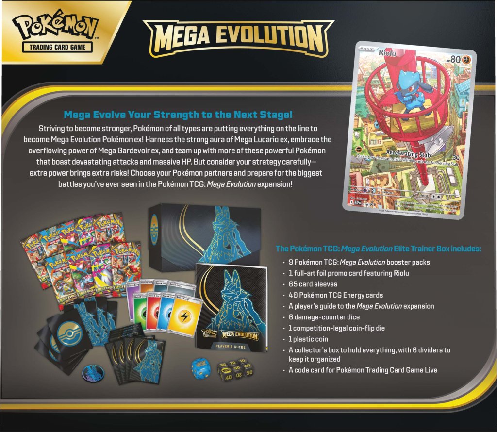 
                  
                    [PREORDER] Pokémon TCG: Mega Evolution Elite Trainer Box
                  
                
