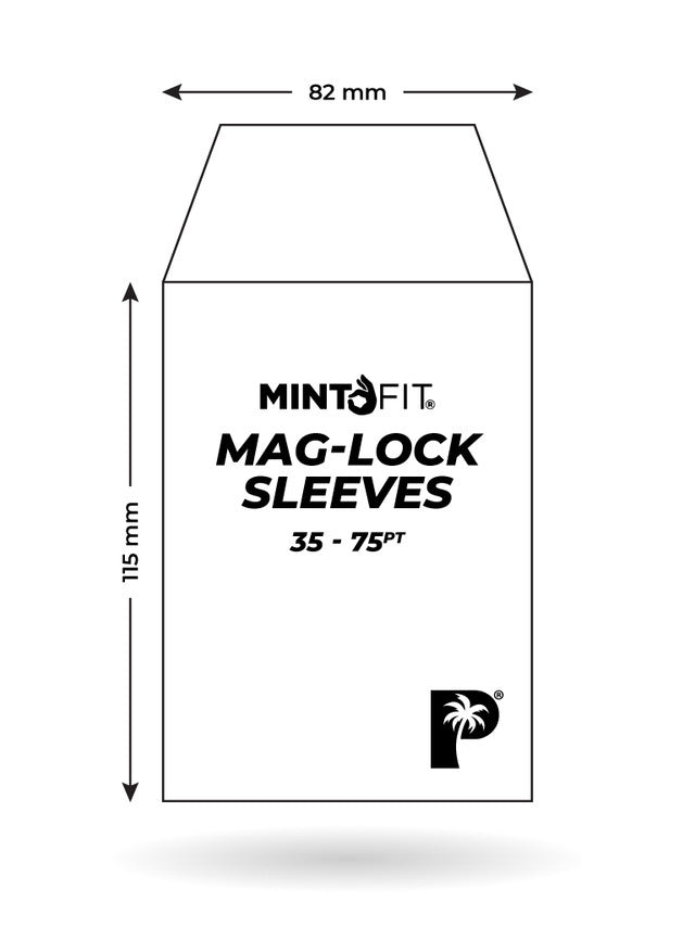 Palms Off Gaming - MintFit Mag-Lock Card Case Sleeves (35-75pt) - 100pc