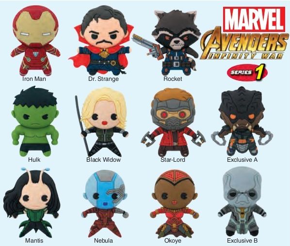 
                  
                    Avengers 3: Infinity War - 3D Figural Keychain series 01 Blind Bag
                  
                